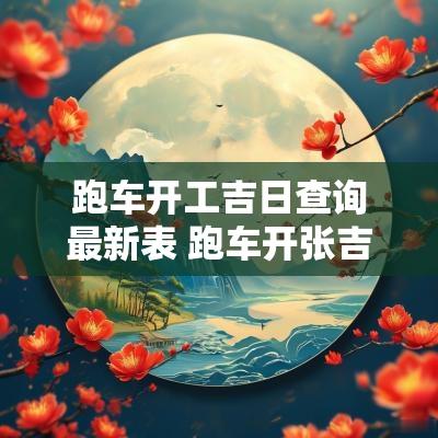 跑车开工吉日查询最新表 跑车开张吉日