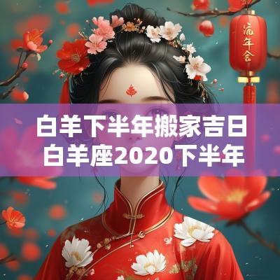 白羊下半年搬家吉日 白羊座2025下半年搬家