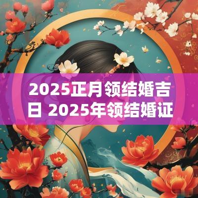 2025正月领结婚吉日 2025年领结婚证吉日一览表