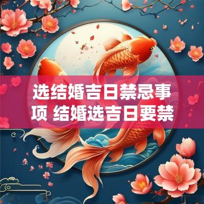 选结婚吉日禁忌事项 结婚选吉日要禁忌什么