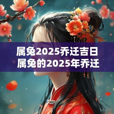 属兔2025乔迁吉日 属兔的2025年乔迁吉日
