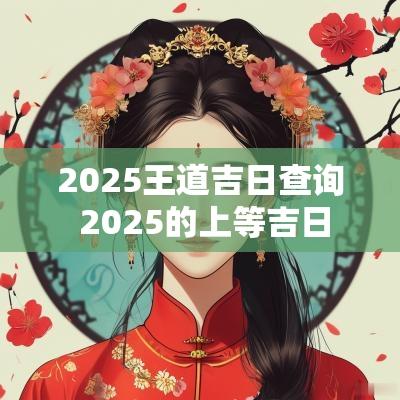 2025王道吉日查询 2025的上等吉日