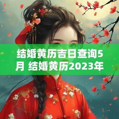结婚黄历吉日查询5月 结婚黄历2025年黄道吉日查询