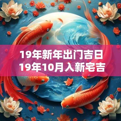 19年新年出门吉日 19年10月入新宅吉日