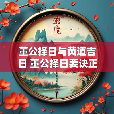 董公择日与黄道吉日 董公择日要诀正版书