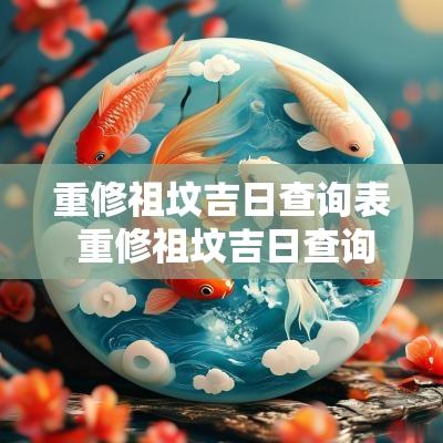 重修祖坟吉日查询表 重修祖坟吉日查询表大全
