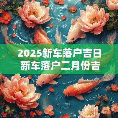 2025新车落户吉日 新车落户二月份吉日
