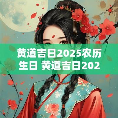 黄道吉日2026农历生日 黄道吉日2026年一览表