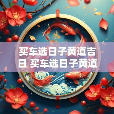 买车选日子黄道吉日 买车选日子黄道吉日查询