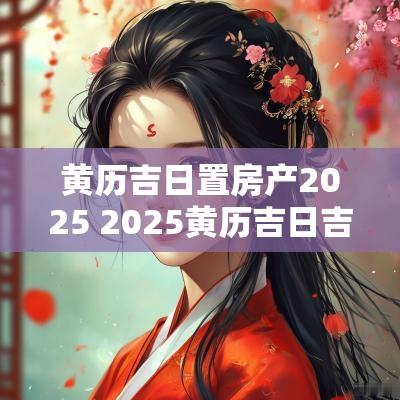 黄历吉日置房产2025 2025黄历吉日吉时