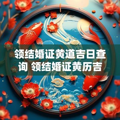 领结婚证黄道吉日查询 领结婚证黄历吉日查询