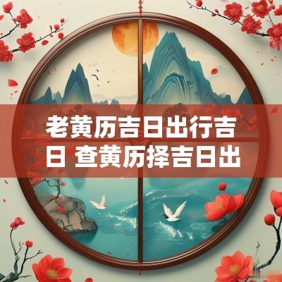 老黄历吉日出行吉日 查黄历择吉日出行