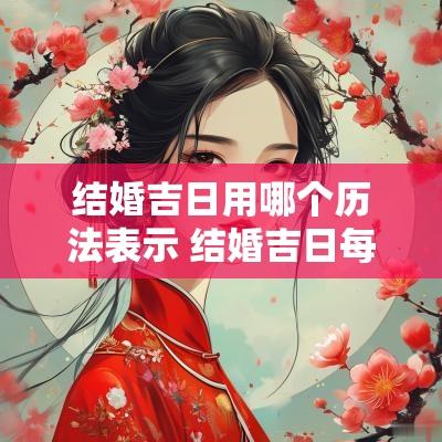 结婚吉日用哪个历法表示 结婚吉日每个日历说法都不一样