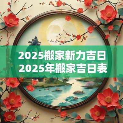 2025搬家新力吉日 2025年搬家吉日表