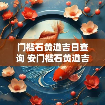 门槛石黄道吉日查询 安门槛石黄道吉日怎么看