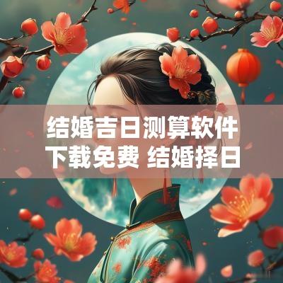 结婚吉日测算软件下载免费 结婚择日软件
