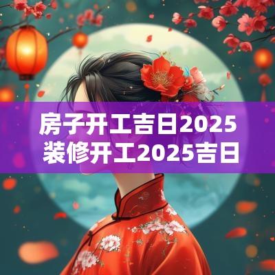 房子开工吉日2025 装修开工2025吉日表