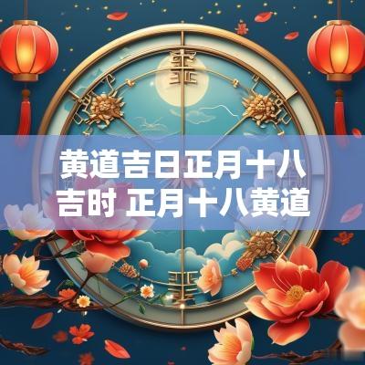 黄道吉日正月十八吉时 正月十八黄道吉日完整版视频