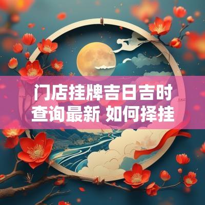 门店挂牌吉日吉时查询最新 如何择挂牌吉日吉时