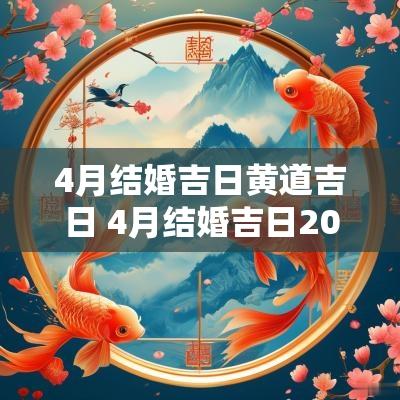 4月结婚吉日黄道吉日 4月结婚吉日2025