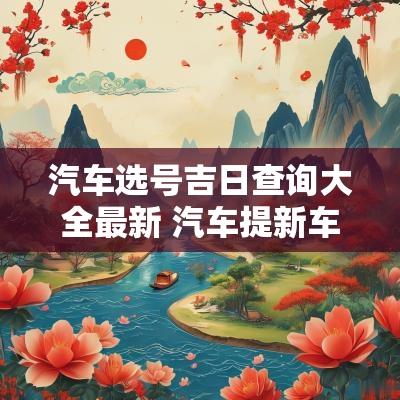 汽车选号吉日查询大全最新 汽车提新车吉日查询