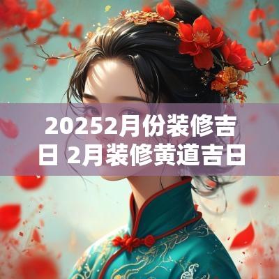 20252月份装修吉日 2月装修黄道吉日2025