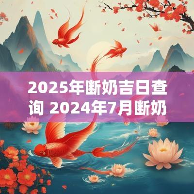 2025年断奶吉日查询 2025年7月断奶吉日一览表