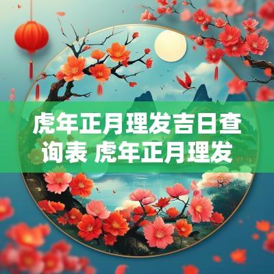 蛇年正月理发吉日查询表 蛇年正月理发