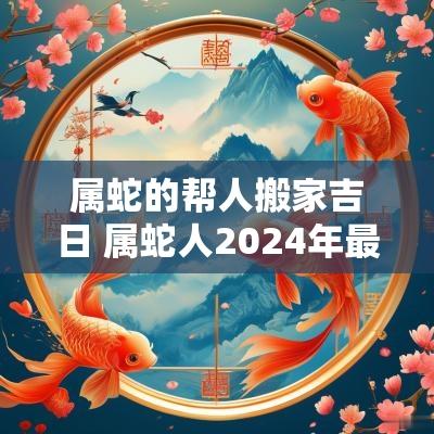 属蛇的帮人搬家吉日 属蛇人2025年最佳搬家吉日