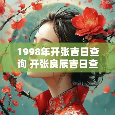 1998年开张吉日查询 开张良辰吉日查询2025年