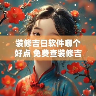 装修吉日软件哪个好点 免费查装修吉日的软件
