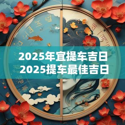 2025年宜提车吉日 2025提车最佳吉日查询