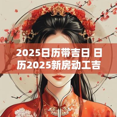2025日历带吉日 日历2025新房动工吉日