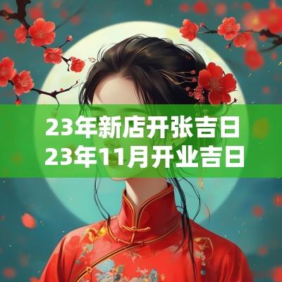 23年新店开张吉日 23年11月开业吉日
