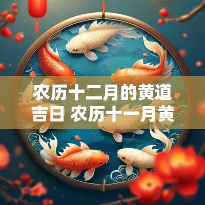 农历十二月的黄道吉日 农历十一月黄道吉日