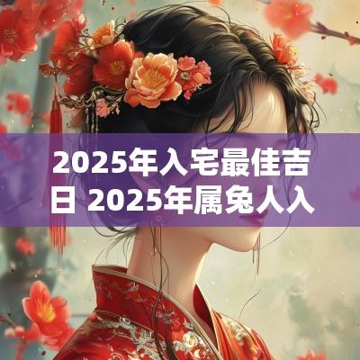 2025年入宅最佳吉日 2025年属兔人入宅吉日