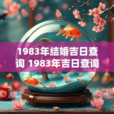 1983年结婚吉日查询 1983年吉日查询