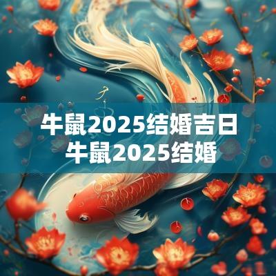牛鼠2025结婚吉日 牛鼠2025结婚