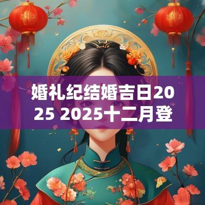 婚礼纪结婚吉日2025 2025十二月登记吉日