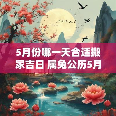 5月份哪一天合适搬家吉日 属兔公历5月份搬家吉日