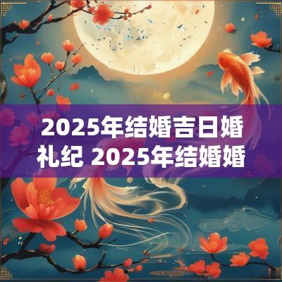 2025年结婚吉日婚礼纪 2025年结婚婚宴吉日