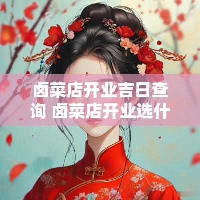 卤菜店开业吉日查询 卤菜店开业选什么日子吉利