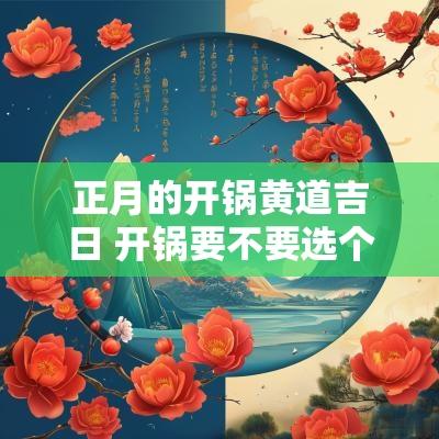 正月的开锅黄道吉日 开锅要不要选个黄道吉日