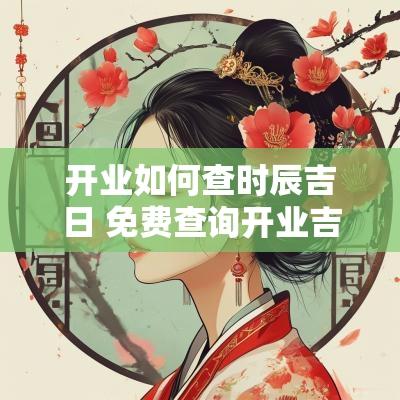 开业如何查时辰吉日 免费查询开业吉日时辰