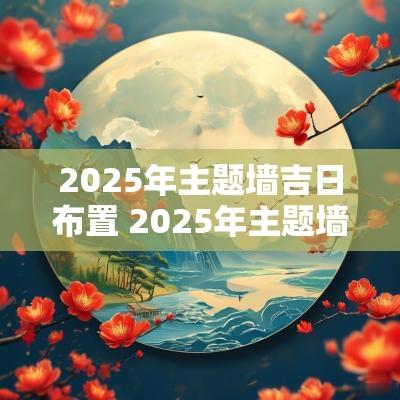 2025年主题墙吉日布置 2025年主题墙吉日
