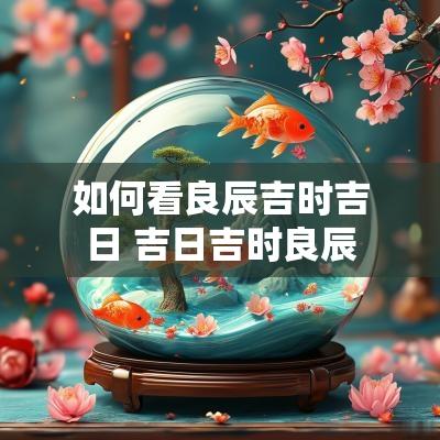 如何看良辰吉时吉日 吉日吉时良辰