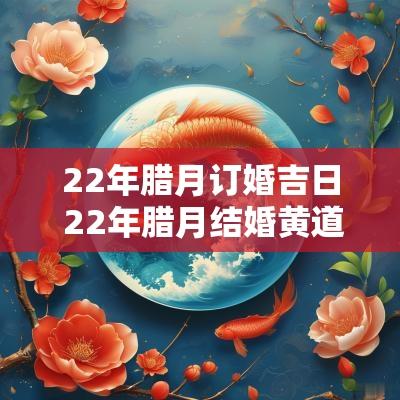 22年腊月订婚吉日 22年腊月结婚黄道吉日