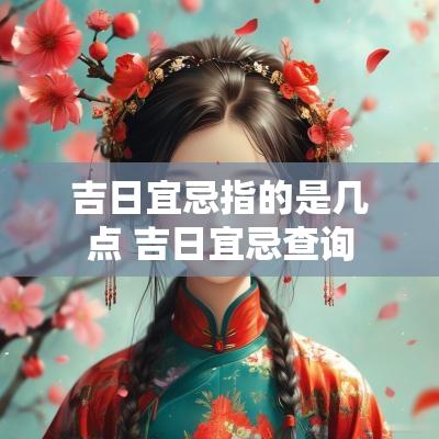吉日宜忌指的是几点 吉日宜忌查询