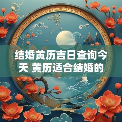 结婚黄历吉日查询今天 黄历适合结婚的吉日