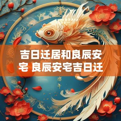 吉日迁居和良辰安宅 良辰安宅吉日迁居致辞